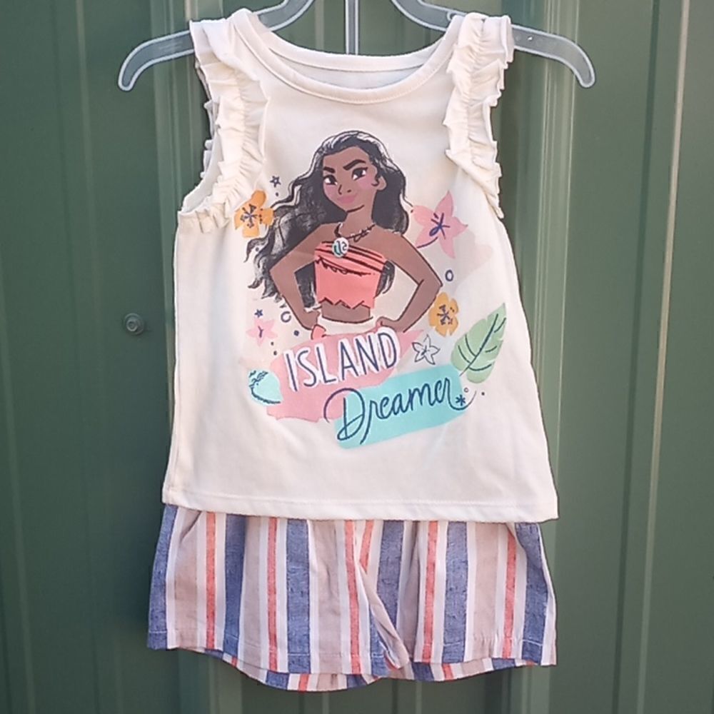 Moana Baby/Toddler Girls Tank Top and Shorts, 2-Piece Set
